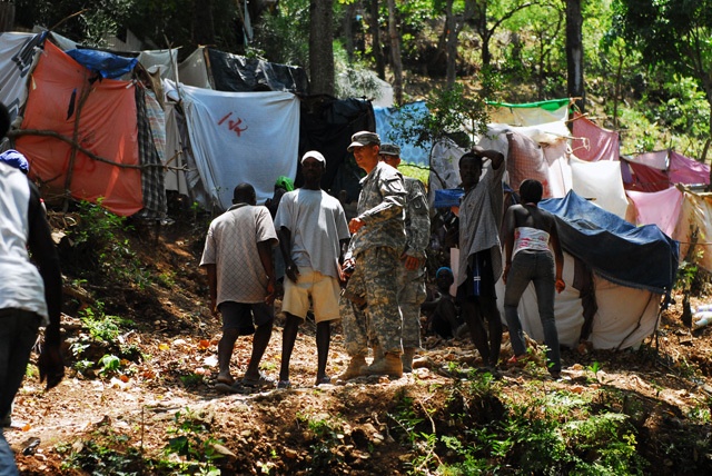 Internally displaced persons camp recon