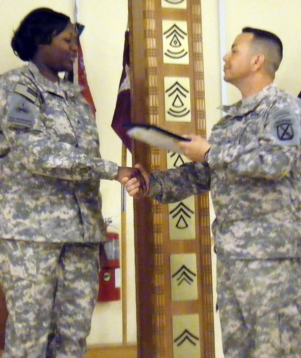 Brigade Support Battalion Inducts Its Newest Non-commissioned Officers