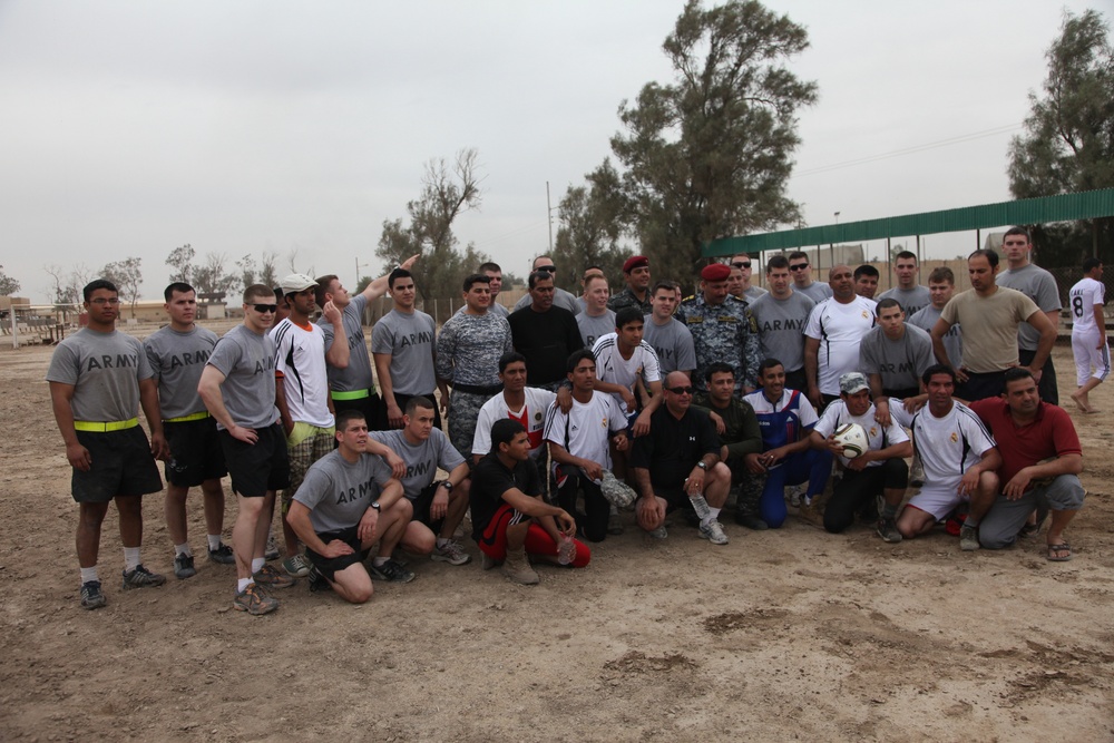 Farewell soccer game