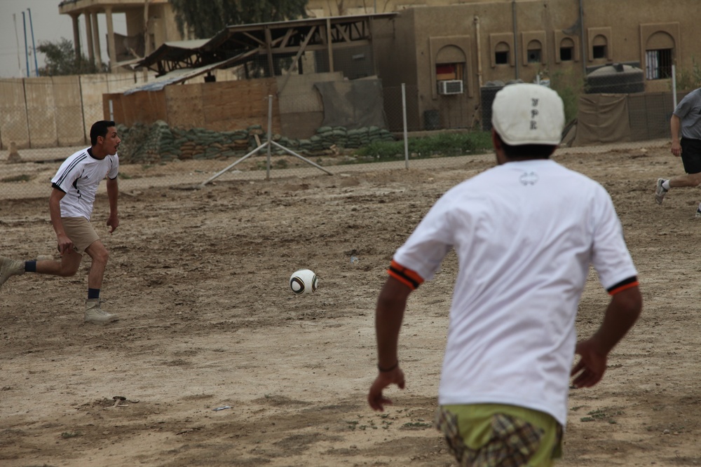 Farewell soccer game