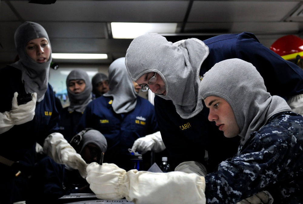 USS Blue Ridge action