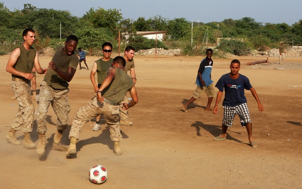 Community Relations - Djibouti School Soccer game