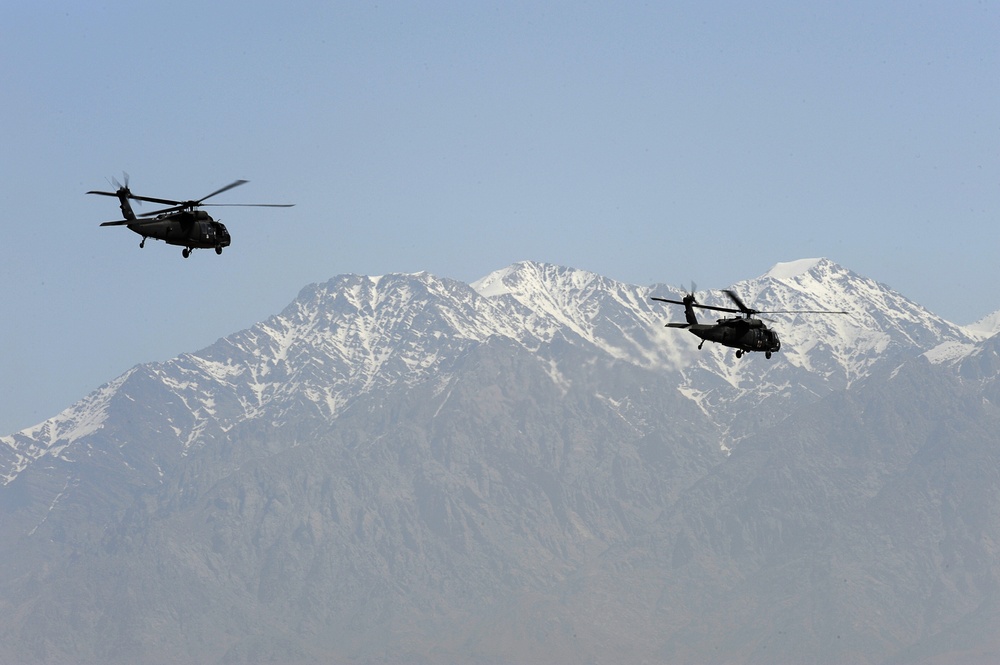 Flightline Operations at Bagram Airfield, Afghanistan