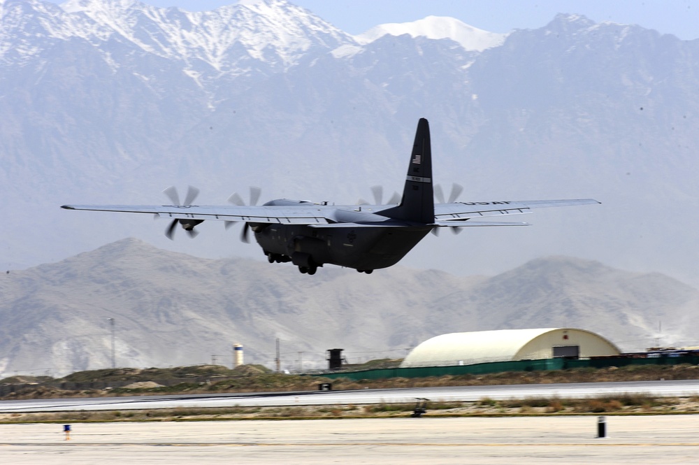 Flightline Operations at Bagram Airfield, Afghanistan