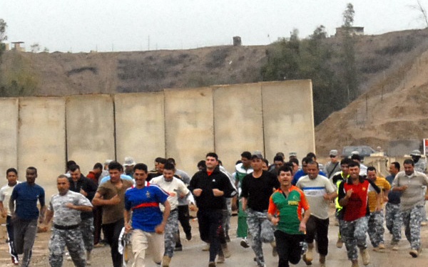 Cavalry Soldiers let Federal Police take over training at TF Nassir