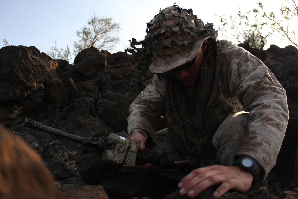 Sniper high desert stocking training in Djibouti