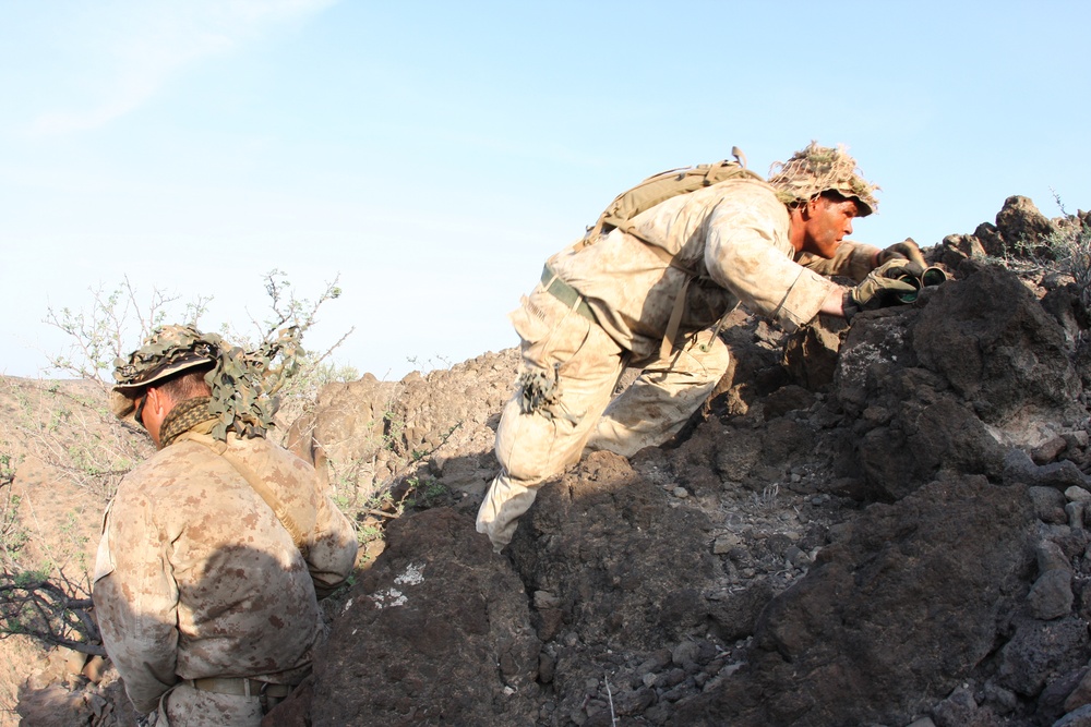 Sniper high desert stocking training in Djibouti