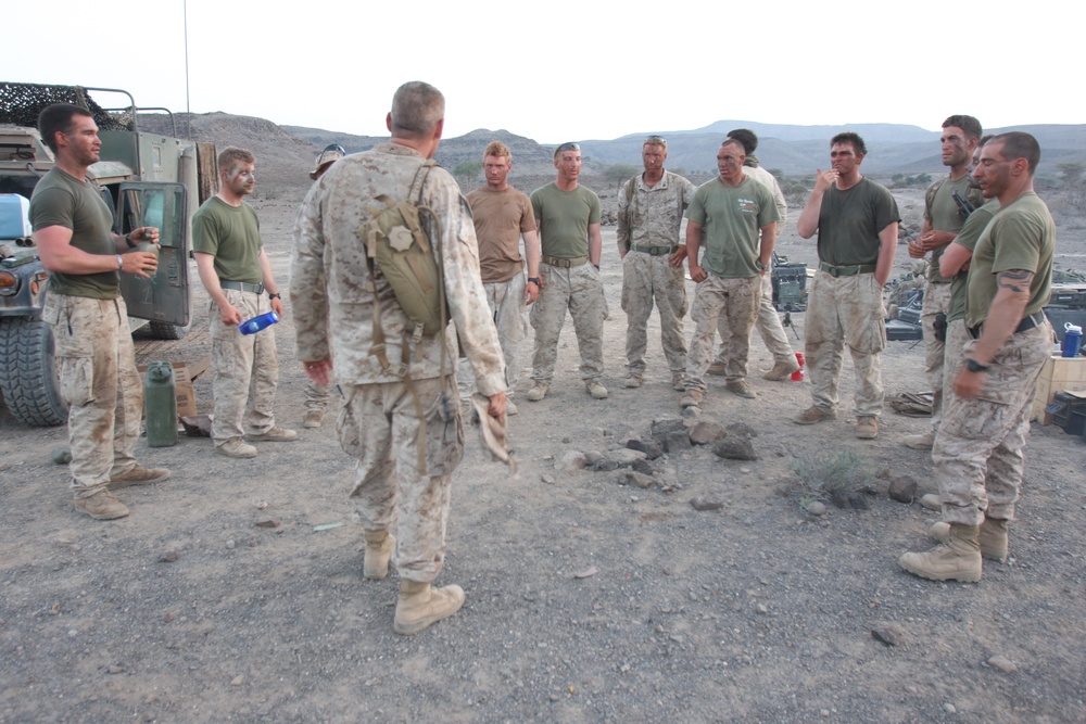 Sniper high desert stocking training in Djibouti