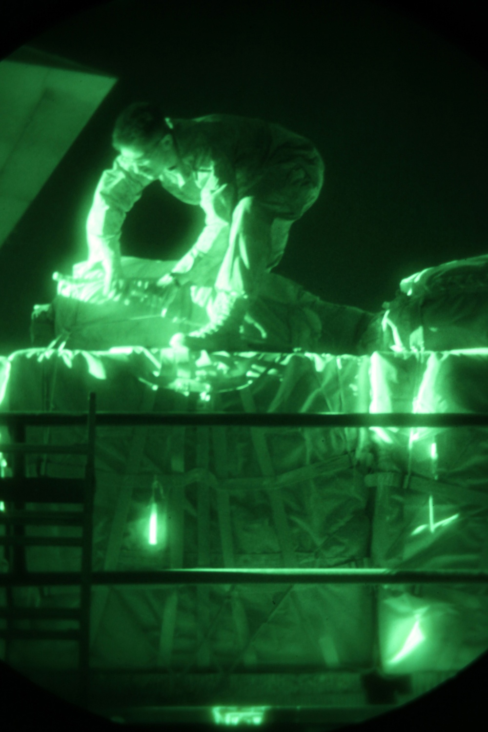 Marines Load Supplies Onto C-130