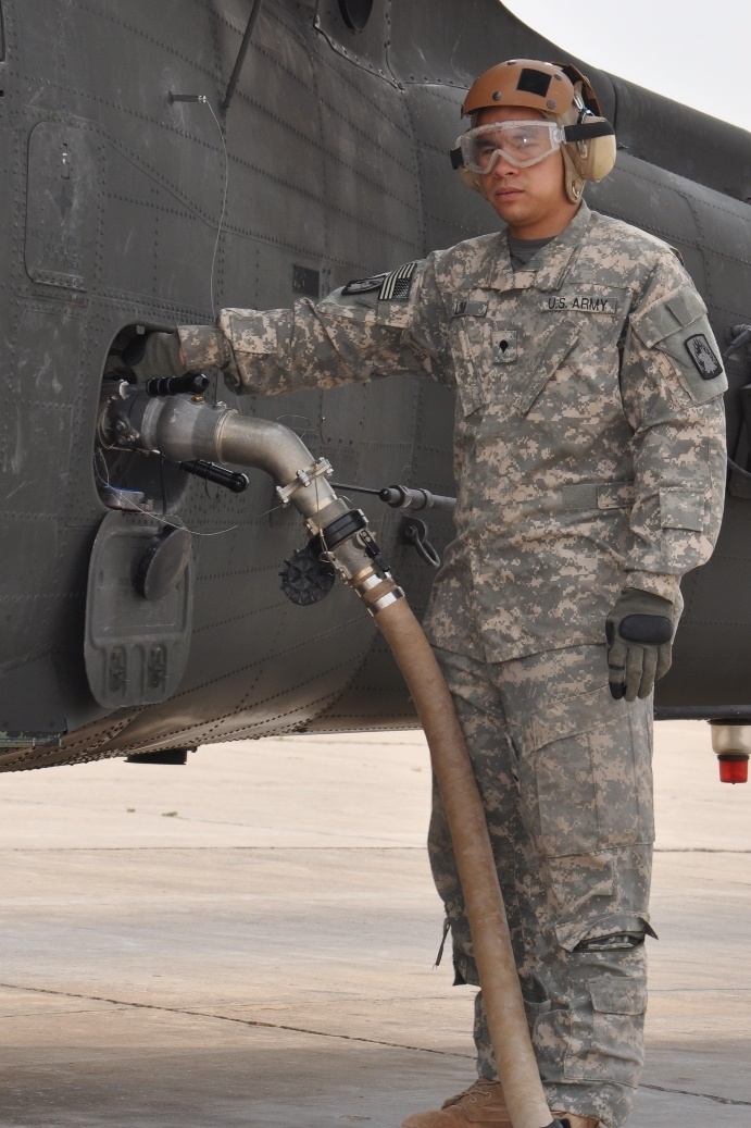 Refueling point offers oasis for thirsty birds