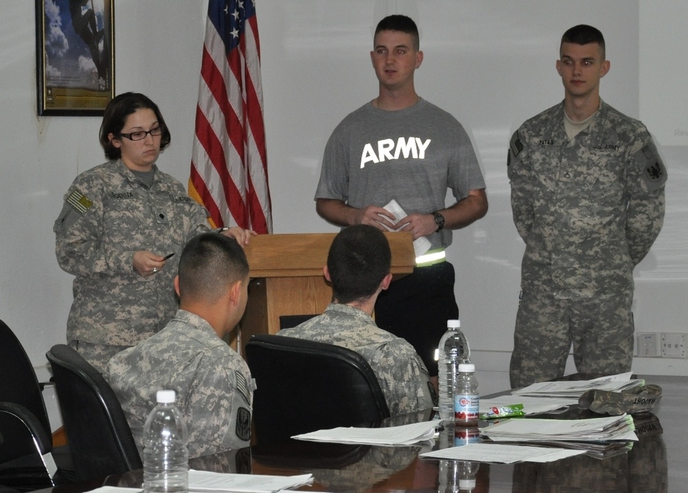 Deployed junior enlisted Soldiers prepare for future