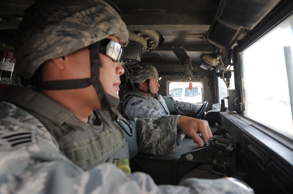 380th Expeditionary Security Forces Squadron Airmen in Action