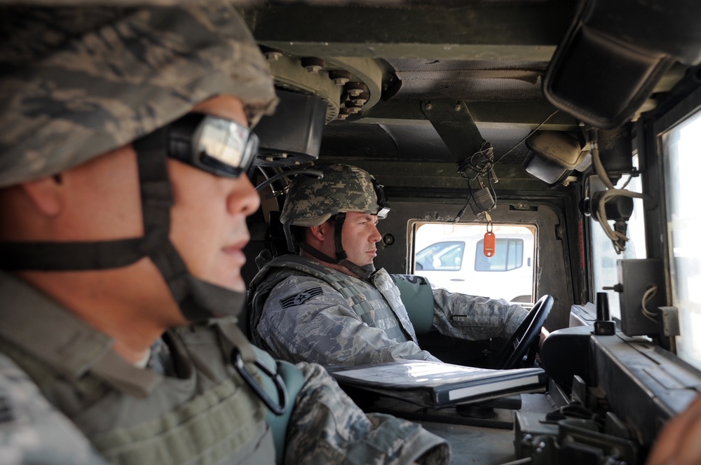 380th Expeditionary Security Forces Squadron Airmen in Action