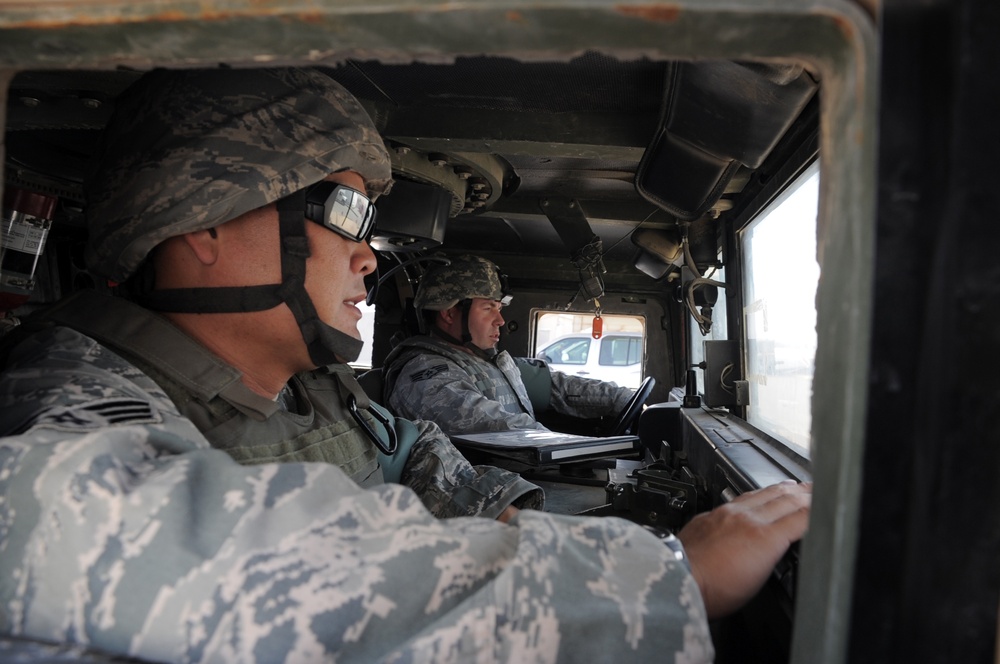 380th Expeditionary Security Forces Squadron Airmen in Action