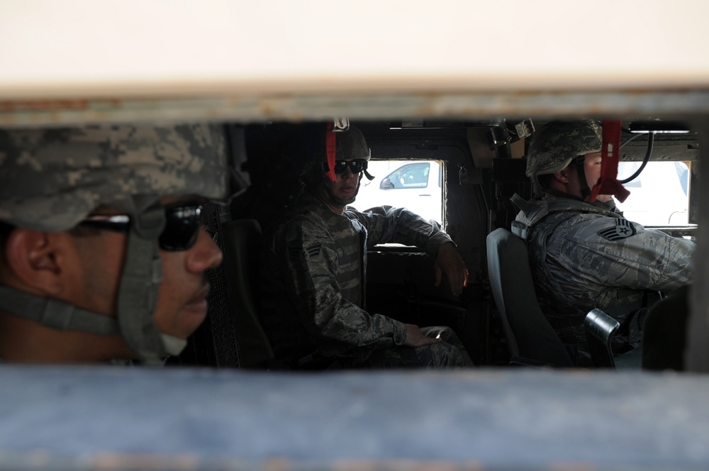 380th Expeditionary Security Forces Squadron Airmen in Action