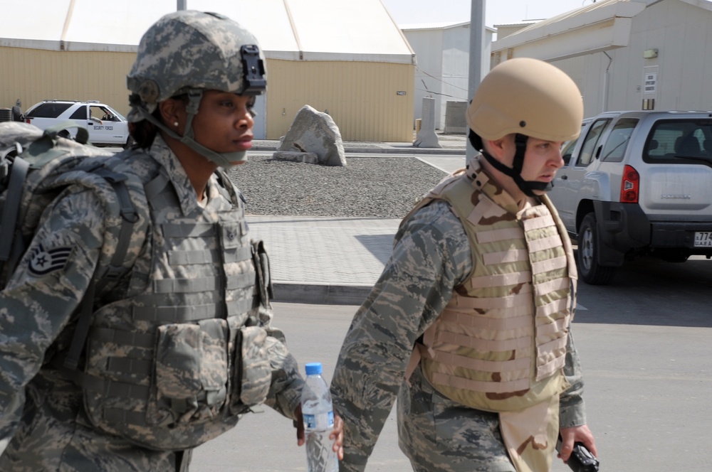 380th Expeditionary Security Forces Squadron Airmen in Action