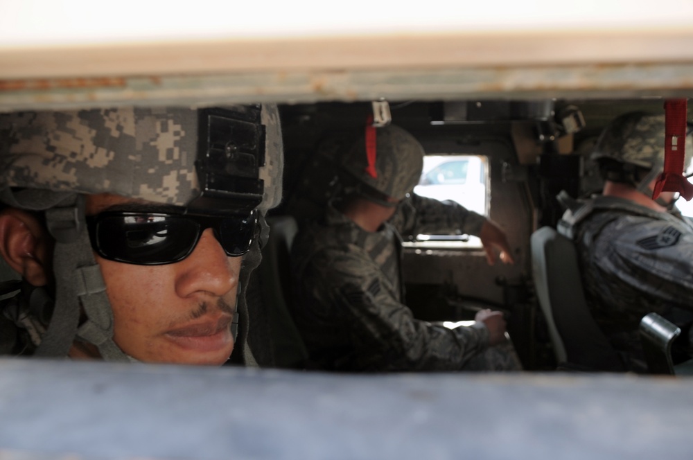 380th Expeditionary Security Forces Squadron Airmen in Action