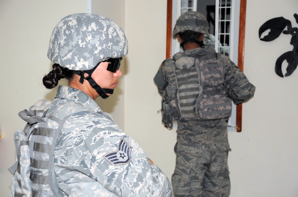 380th Expeditionary Security Forces Squadron Airmen in Action