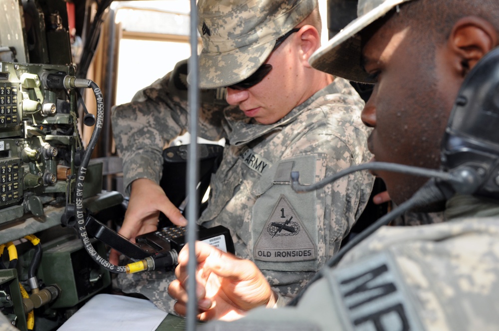 Non-commissioned officer opens lines of communication