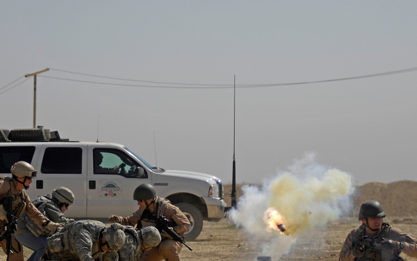 Simulated bomb attack