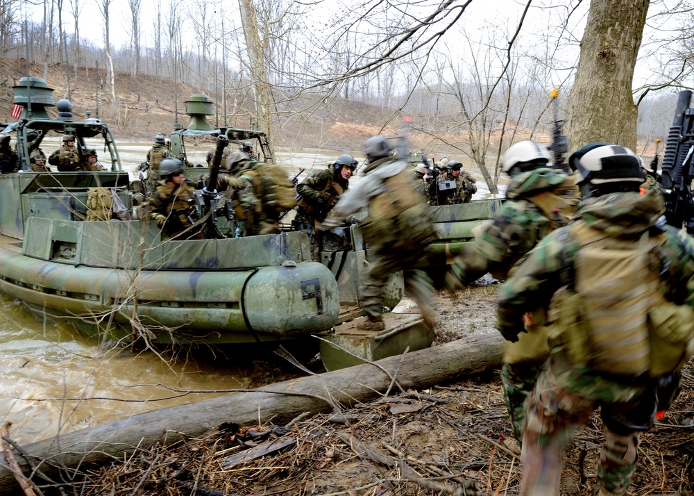 Battle drills at Fort Knox