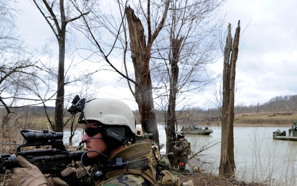 Battle drills at Fort Knox