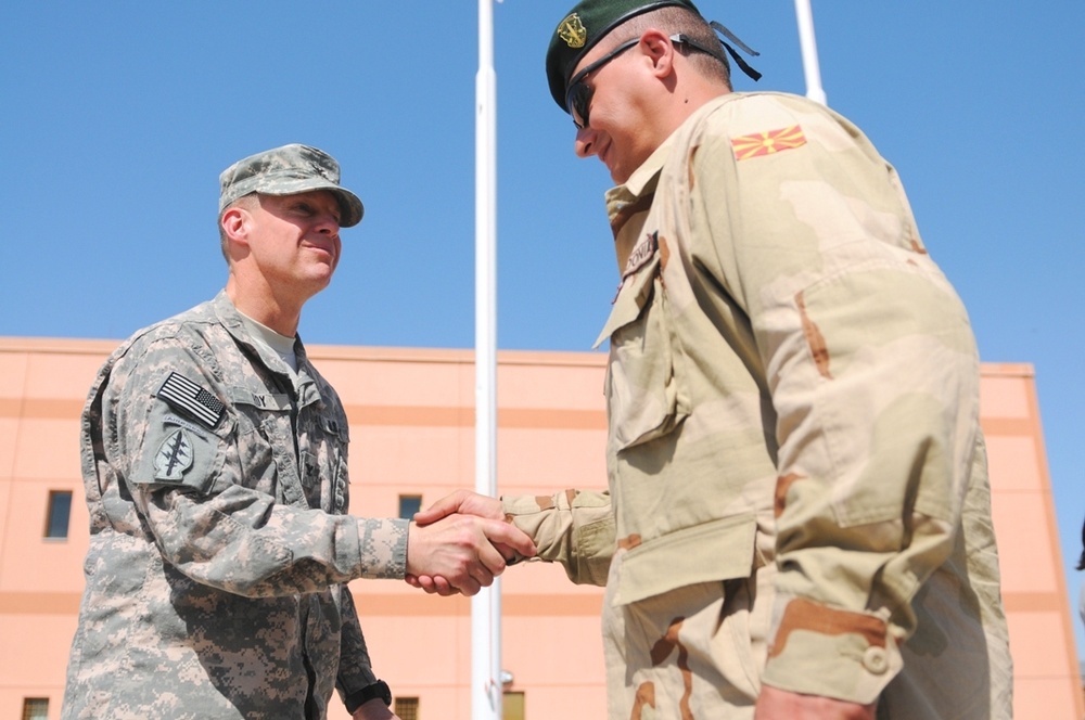 86th IBCT Welcomes Macedonian Soldiers to Task Force