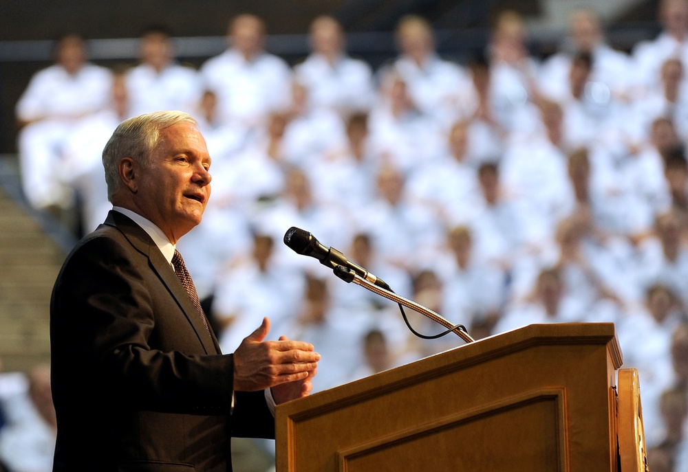 Secretary of Defense Robert M. Gates at the U.S. Naval Academy