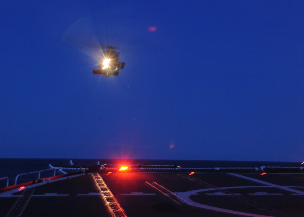 Coast Guard Helicopter Landing Training