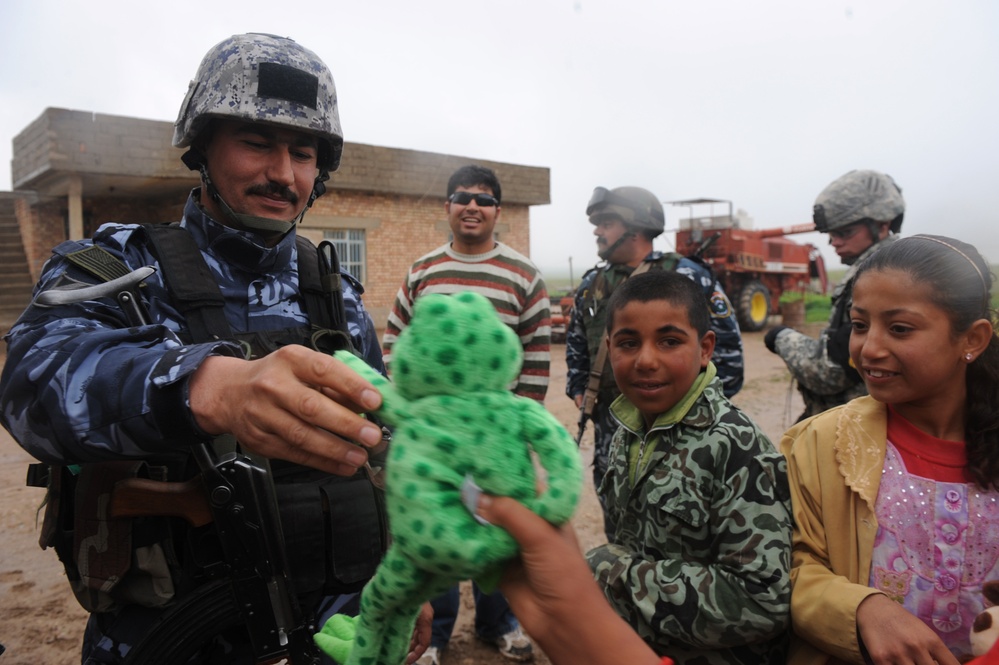 Golden Lions Deliver Supplies