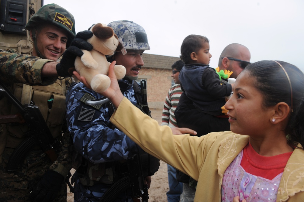 Golden Lions Deliver Supplies