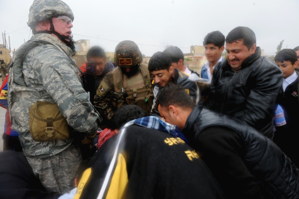 Golden Lions Deliver Supplies