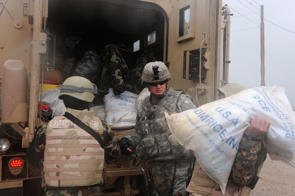 Golden Lions Deliver Supplies