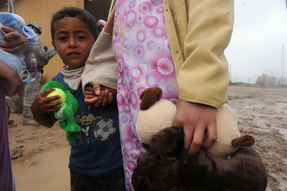 Golden Lions Deliver Supplies