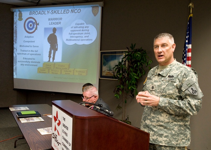 USASMA Commandant Briefs Greater El Paso Chamber of Commerce