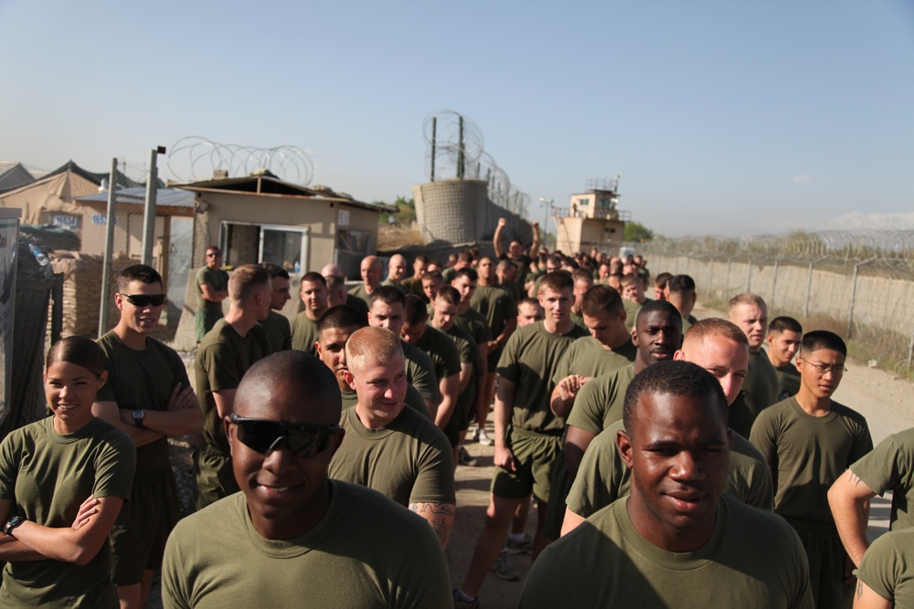 Marines exercise, hold social event
