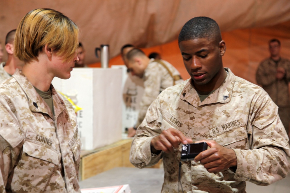 Marines exercise, hold social event