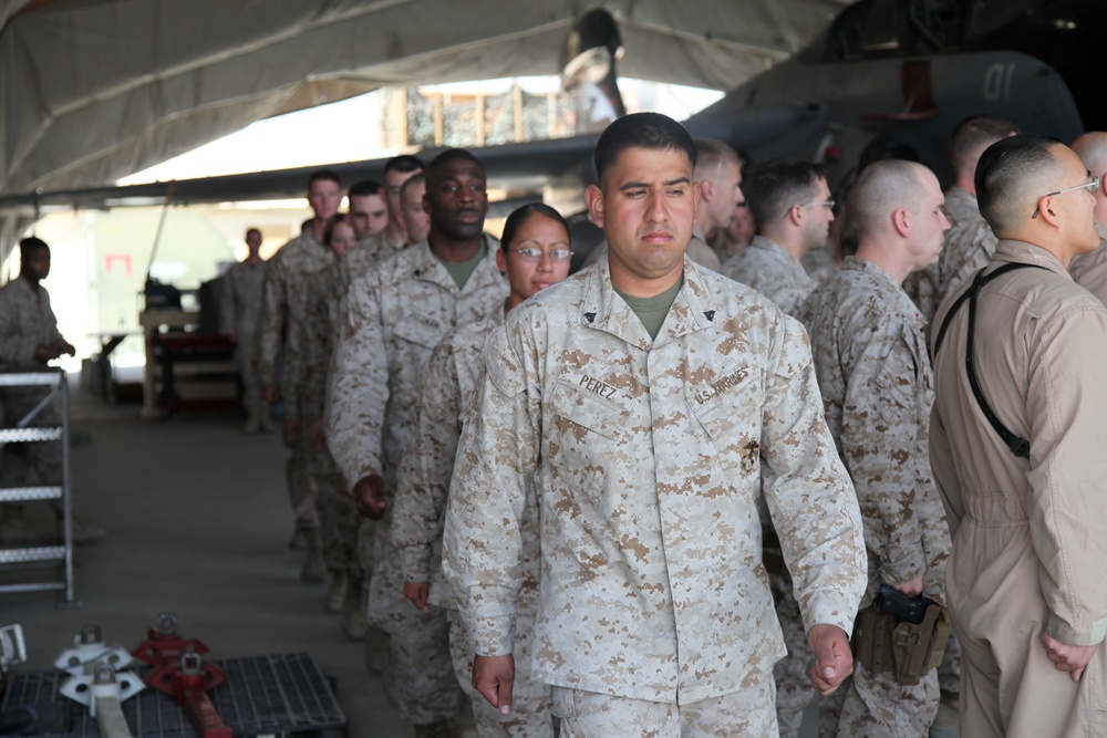 Marines exercise, hold social event