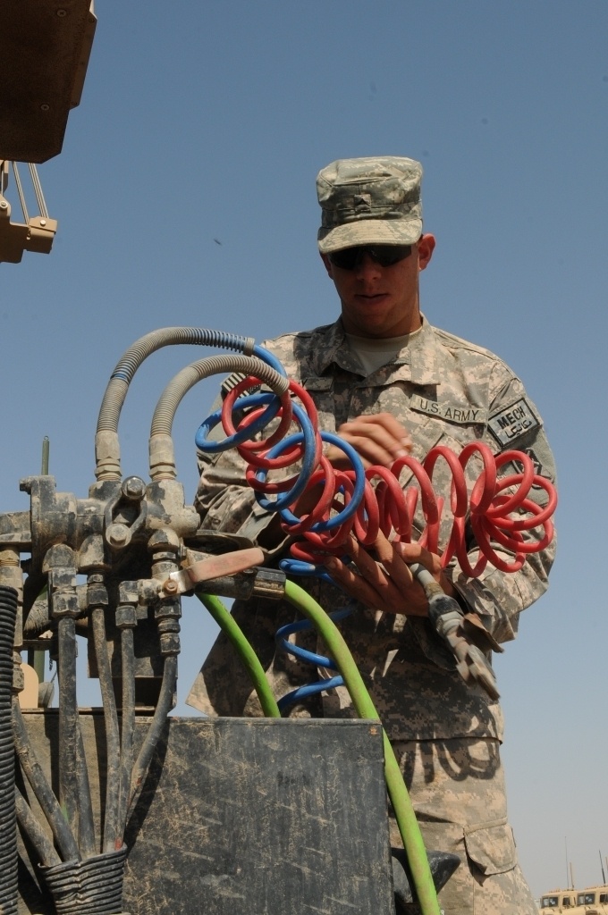 Mechanics maintain standard of safety for traveling Soldiers