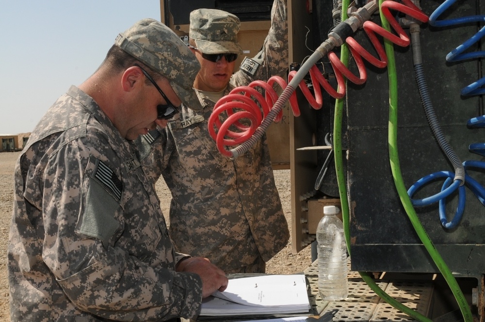 Mechanics maintain standard of safety for traveling Soldiers