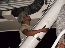 Quartermaster Company Mechanics Assemble Container Stacker