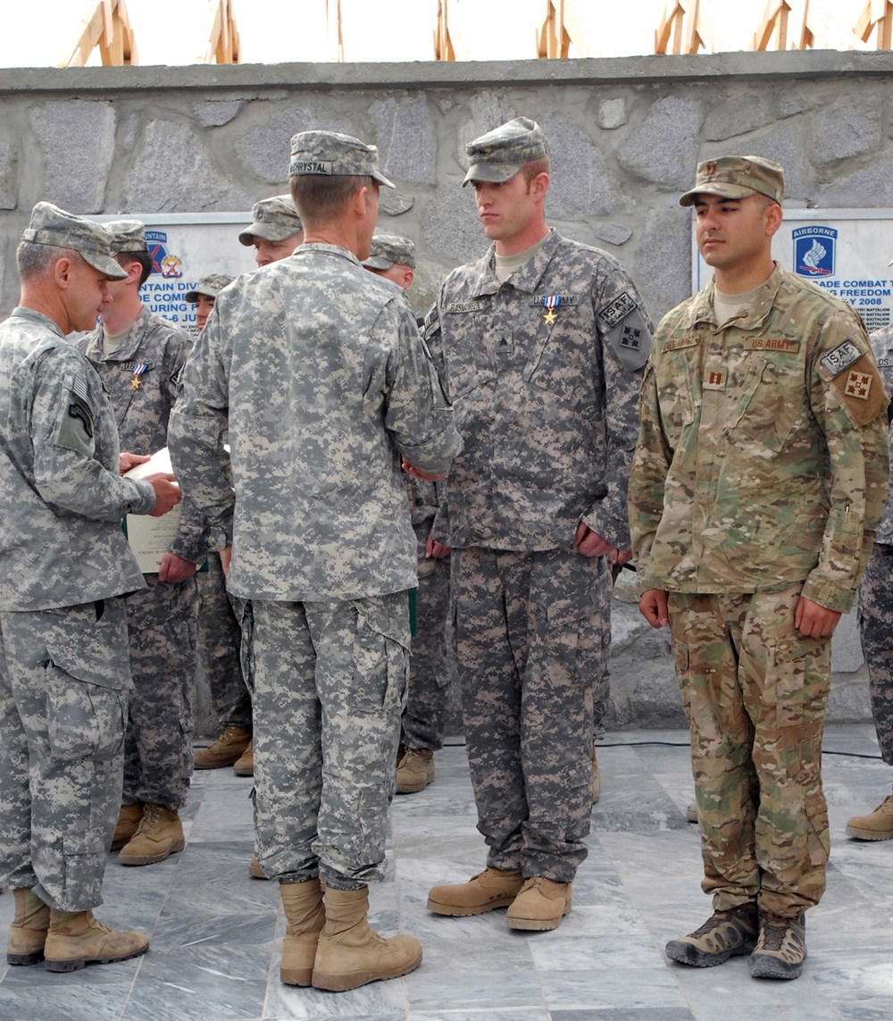 Gen. McChrystal Awards Four Silver Stars for Valor