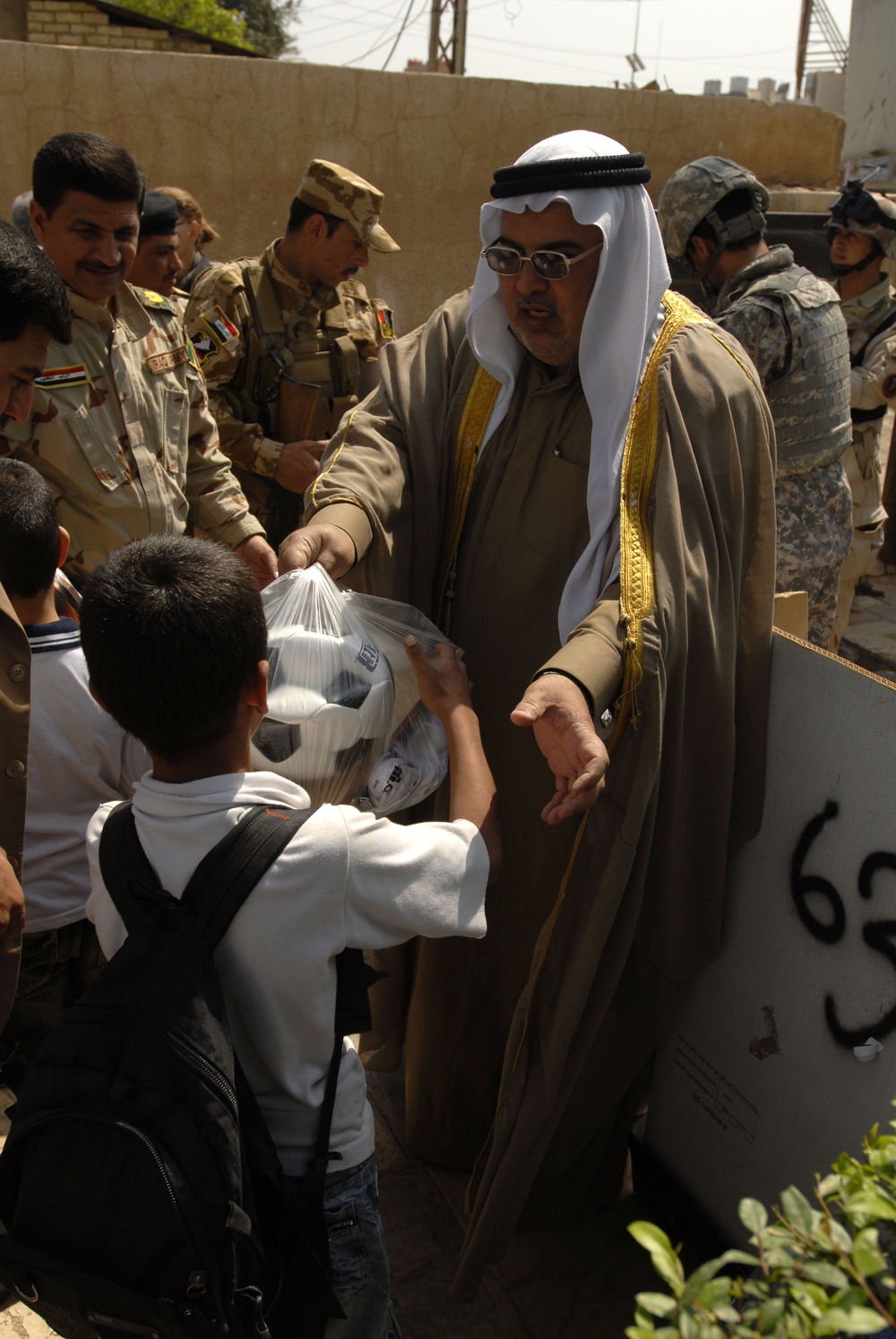 Civil Affairs Soldiers support orphans