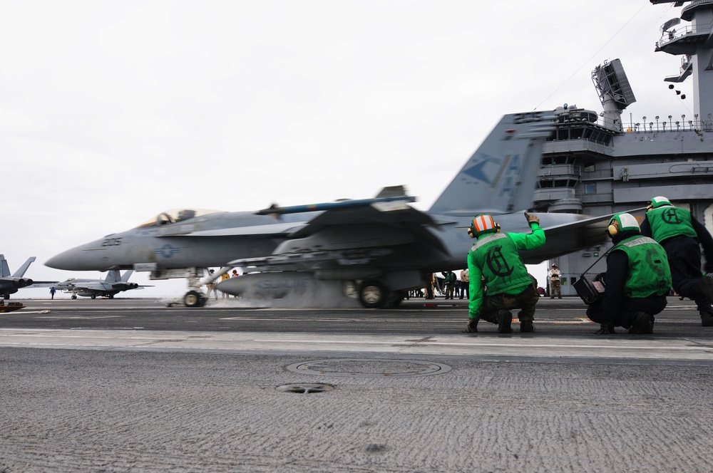 USS Carl Vinson action