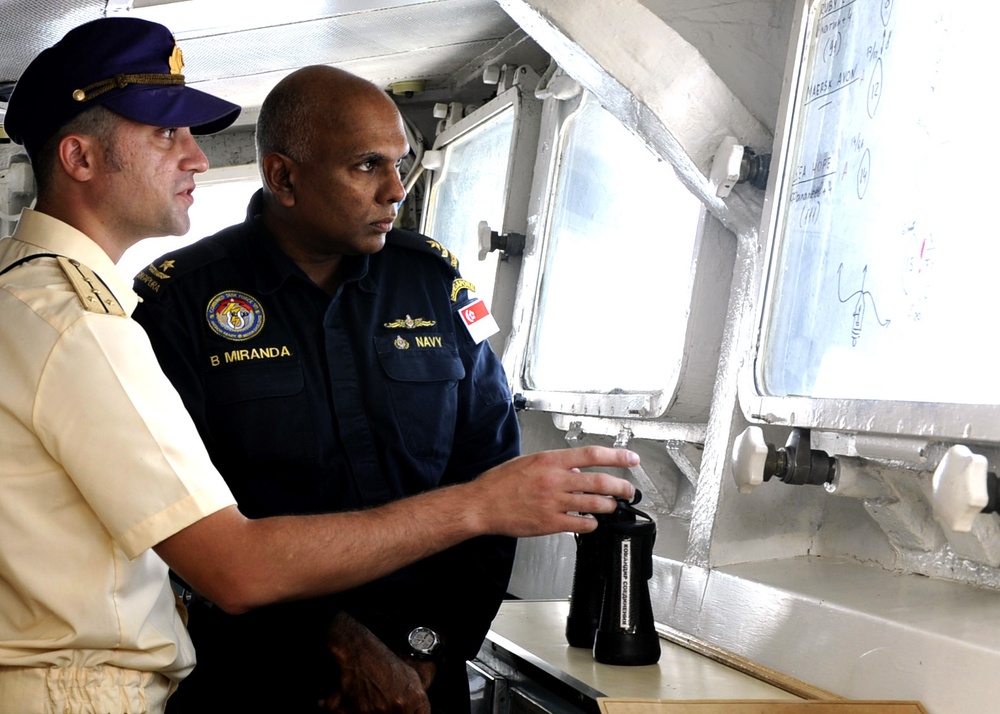 Tour at sea of RFS Marshal Shaposhnikov