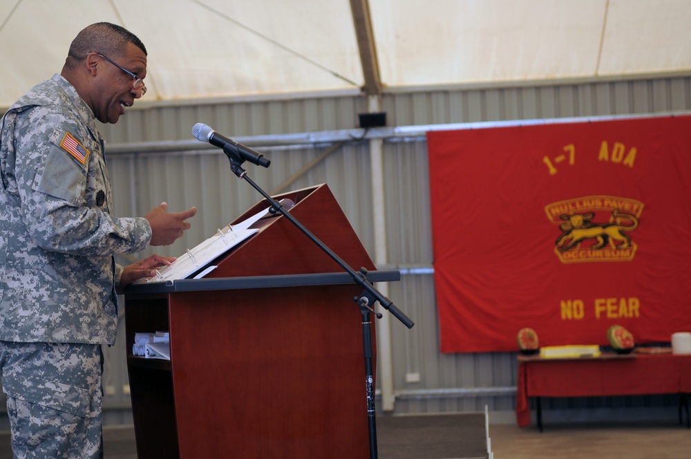 'No Fear' Battalion Holds NCO Induction Ceremony in Southwest Asia