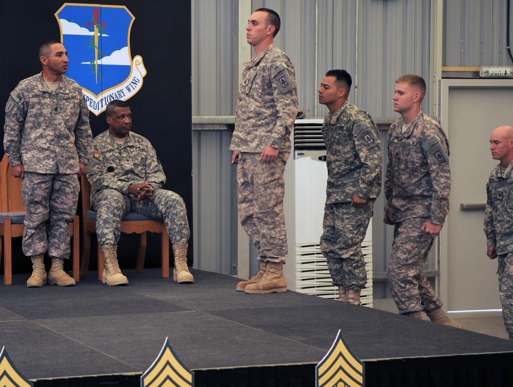 'No Fear' Battalion Holds NCO Induction Ceremony in Southwest Asia