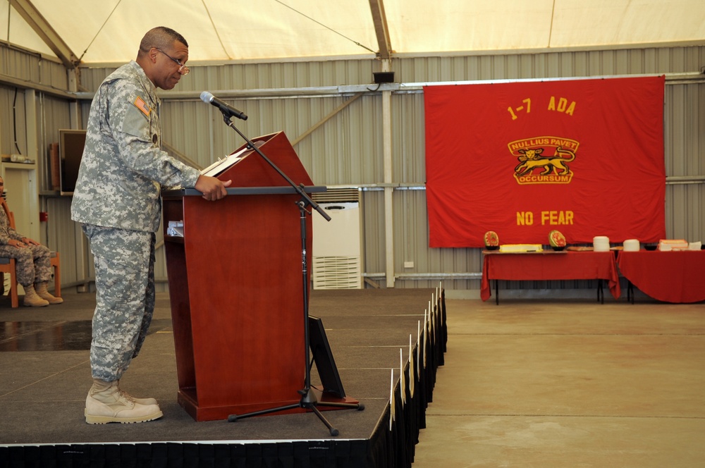 'No Fear' Battalion Holds NCO Induction Ceremony in Southwest Asia