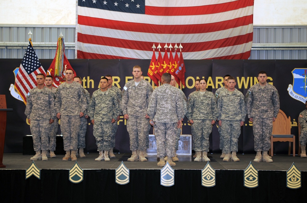 'No Fear' Battalion Holds NCO Induction Ceremony in Southwest Asia