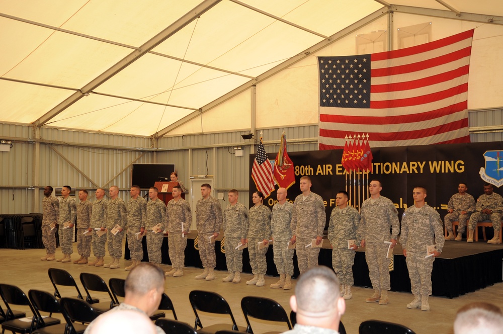 'No Fear' Battalion Holds NCO Induction Ceremony in Southwest Asia